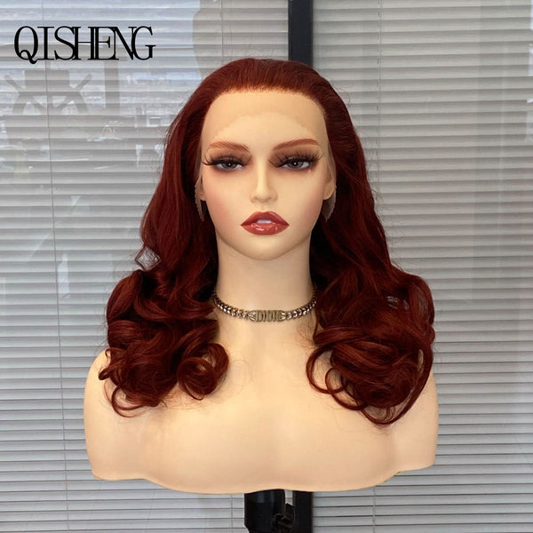 Qisheng 13x4 Front Lace 100% Human Hair Loose Wave Wig