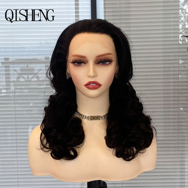 Qisheng 13x4 Front Lace 100% Human Hair Loose Wave Wig