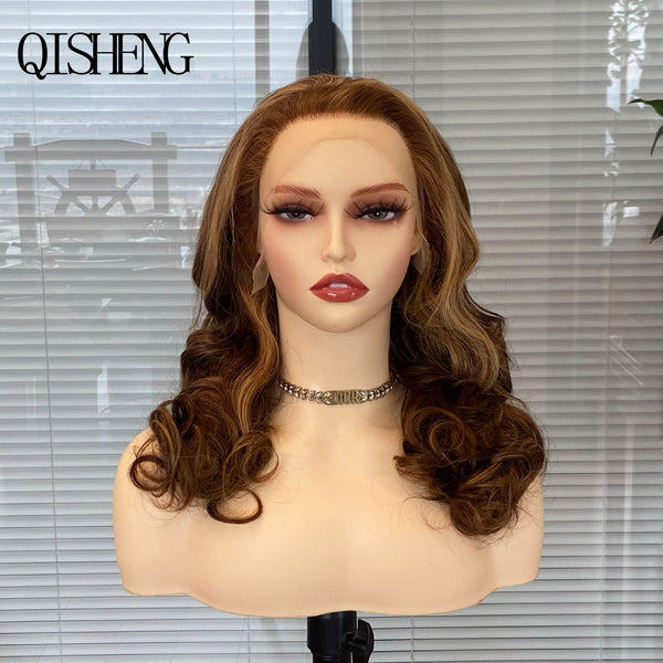 Qisheng 13x4 Front Lace 100% Human Hair Loose Wave Wig