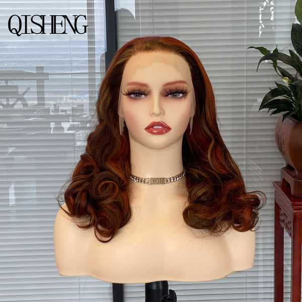 Qisheng 13x4 Front Lace 100% Human Hair Loose Wave Wig