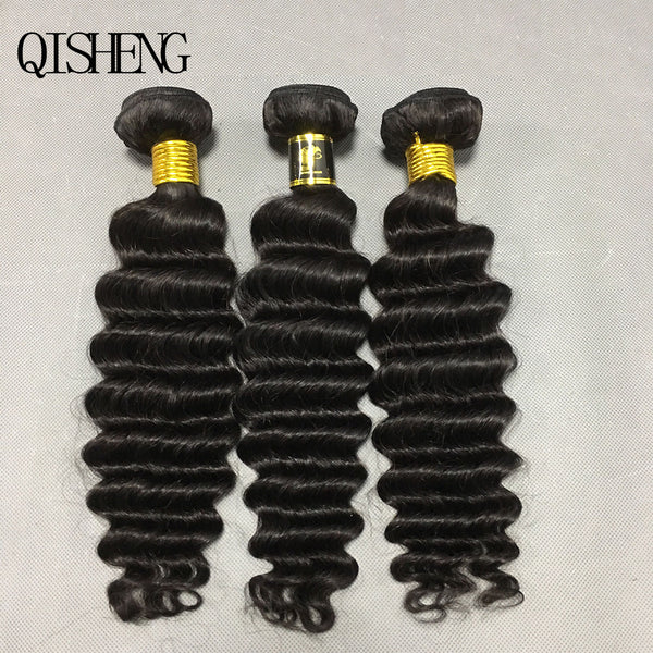 Loose Deep  100%Human Hair Bundles（Free shipping for three or more items）