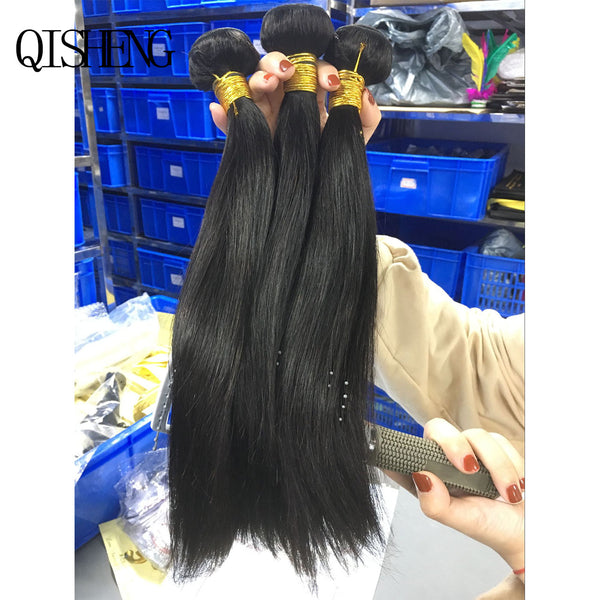 Straight  100%Human Hair Bundles（Free shipping for three or more items）