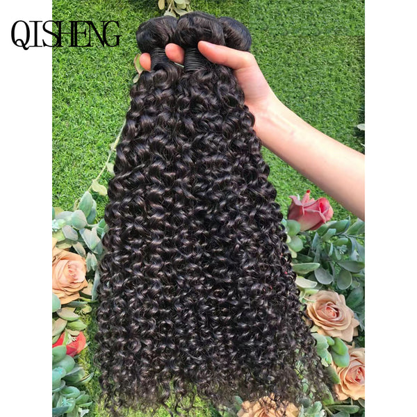 Kinky Curly  100%Human Hair Bundles（Free shipping for three or more items）